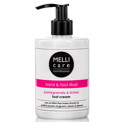 Melli Care Pomegranate & Lichee Foot Cream (Zmiękczająco-nawilżający krem do pielęgnacji stóp)