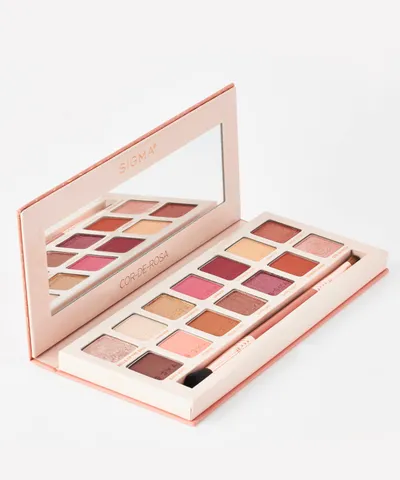 Sigma Makeup Cor-de-Rosa  Eyeshadow Palette (Paleta cieni do powiek z pędzelkiem)