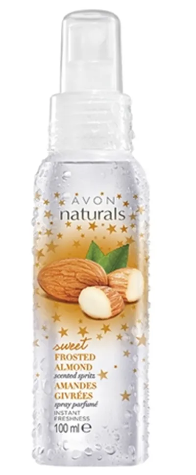 Avon Naturals, Frosted Almond, Scented Spritz (Pachnąca mgiełka `Karmelizowane migdały`)