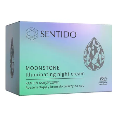 Sentido Moonstone, Illuminating Night Cream (Rozświetlający krem do twarzy na noc `Kamień księżycowy`)
