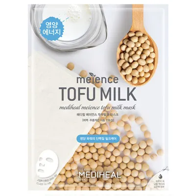 Mediheal Meience, Tofu Milk (Maska energizująco-odświeżająca z mlekiem sojowym)