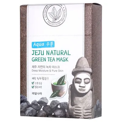 Welcos Jeju Natural Green Tea Mask (Maseczka w płachcie z ekstraktem z zielonej herbaty)