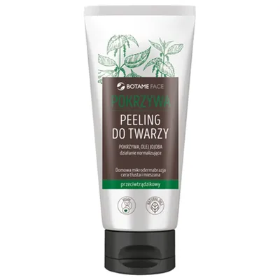 Botame Face, Pokrzywa, Peeling do twarzy przeciwtrądzikowy