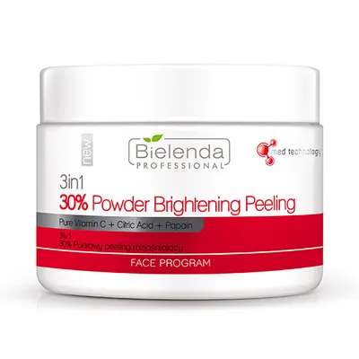 Bielenda Professional Reti- Vit C 3 in 1 30% Powder Brightening Peeling (3 w 1 30% pudrowy peeling rozjaśniający do twarzy)