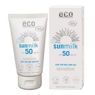 Eco Cosmetics Sunmilk SPF 50 (Łagodne mleczko przeciwsłoneczne)
