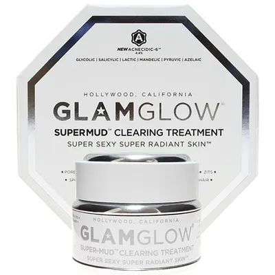 GlamGlow Super - Mud Clearing Treatment (Maska na problemy skóry z kompleksem 6 kwasów)
