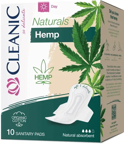 Cleanic Naturals Hemp, Podpaski higieniczne na dzień