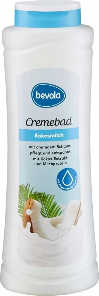 Bevola Cream Bath Coconut Milk (Kremowy płyn do kąpieli z ekstrakt z kokosa i białkami mleka)