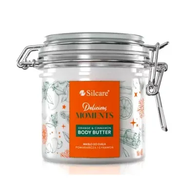 Silcare Delicious Moments, Body Butter Orange & Cinnamon (Masło do ciała `Pomarańcza i cynamon`)