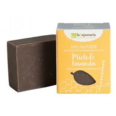 La Saponaria Sapone Miele e Lavanda (Naturalne mydło roślinne zmiękczająco-oczyszczające `Miód i lawenda`)