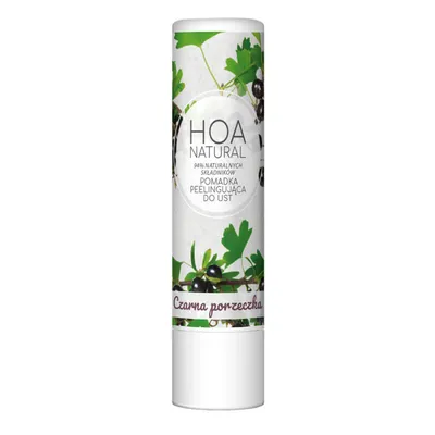 Hoa Natural Pomadka peelingująca do ust z drobinkami cukru `Czarna Porzeczka`