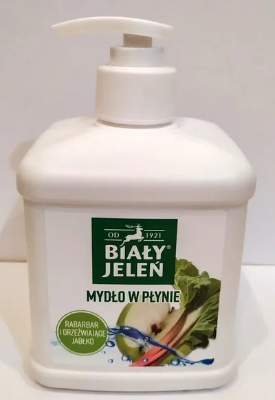 Biały Jeleń Mydło w plynie `Rabarbar i orzeźwiające jabłko`
