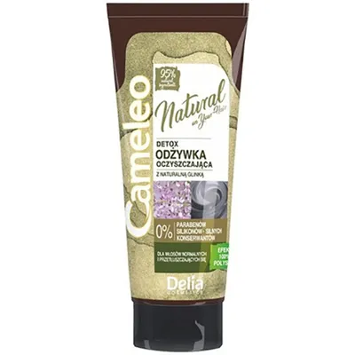 Delia Cameleo, Natural On Your Hair Detox, Odżywka oczyszczająca do włosów z naturalną glinką