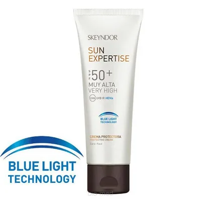 Skeyndor Sun Expertise, Protective Cream SPF 50+ (Krem ochronny do twarzy z technologią Blue Light)
