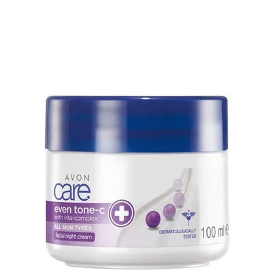 Avon Care, Even Tone- C, Facial Night Cream (Krem do twarzy wyrównujący koloryt na noc)