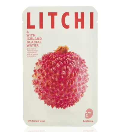 Mishe Litchi with Iceland Glacial Water Mask Sheet (Nawilżająca maseczka `Woda lodowcowa z liczi`)