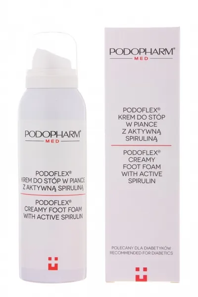 Podopharm Professional Podoflex, Krem do stóp w piance z aktywną spiruliną