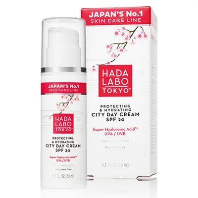 Hada Labo Tokyo Protecting & Hydrating, City Day Cream SPF 20 (Ochronny krem nawilżający na dzień SPF 20)