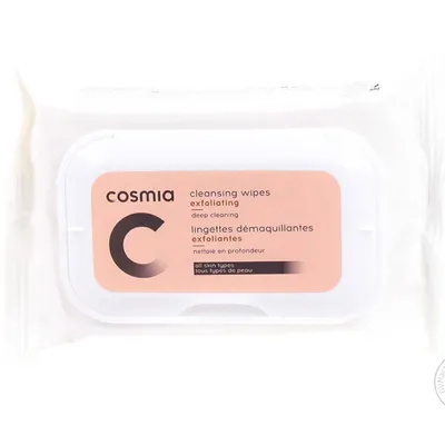 Cosmia Cleansing Wipes Exfoliating (Chusteczki do demakijażu złuszczające)