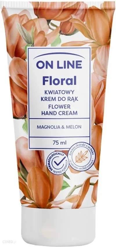 On Line Floral, Magnolia & melon, Kwiatowy krem do rąk