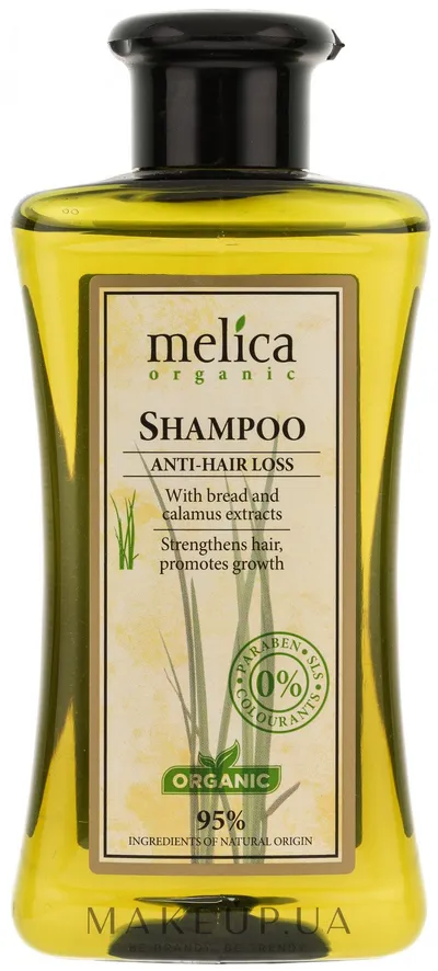 Melica Organic, Shampoo Anti - Hair Loss (Odżywczy szampon organiczny przeciw wypadaniu włosów z ekstraktem z tataraku)