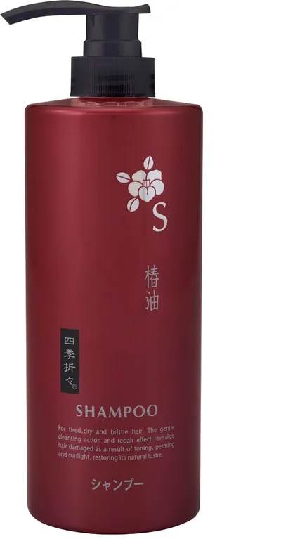 Kumano Cosmetics Shikioriori Tsubaki, Szampon nawilżająco - regenerujący