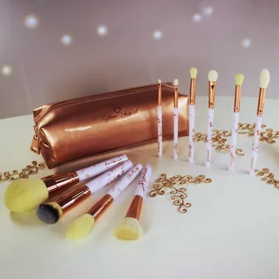 Glam Shop GlamBRUSH, Limitowany set pędzli marmurowy