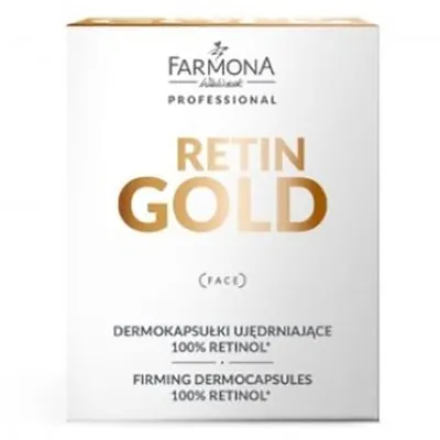 Farmona System Professional Retin Gold, Firming Dermocapsules 100% Retinol (Dermokapsułki ujędrniające 100% retinol)