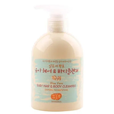 Whamisa Organic Aloe Baby Hair & Body Cleanser (Żel myjący dla dzieci)