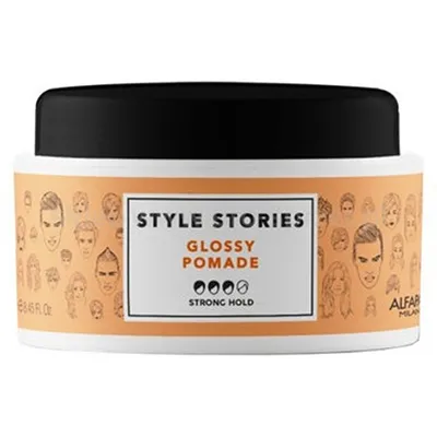 Alfaparf Style Stories, Glossy Pomade Strong Hold (Nabłyszczająca pomada mocno utrwalająca do włosów)