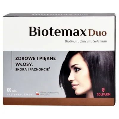 Colfarm Biotemax Duo, Zdrowe i piękne włosy, skóra i paznokcie