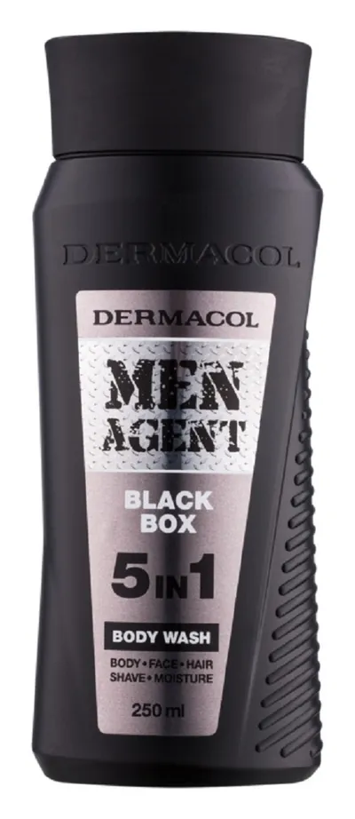 Dermacol Men, Agent Black Box 5 in 1 Body & Face & Hair & Shave & Moisture (Żel pod prysznic 5w1)