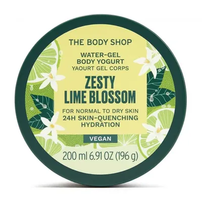 The Body Shop Zesty Lime Blossom Water-Gel Body Yogurt Vegan (Wegański jogurt do ciała` Orzeźwiający kwiat limonki`)