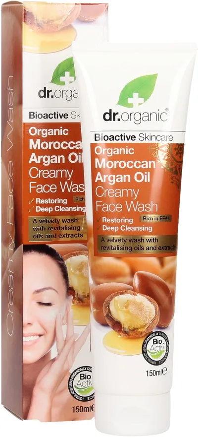 Dr.Organic Bioactive Skincare, Organic Moroccan Argan Oil Creamy Face Wash (Kremowy żel do mycia twarzy z olejkiem arganowym)
