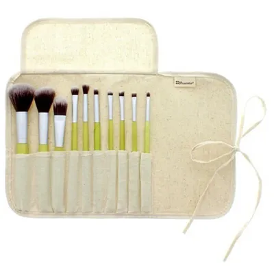 BH Cosmetics Eco Luxe, Brush Set (Zestaw 10 pędzli do makijażu)