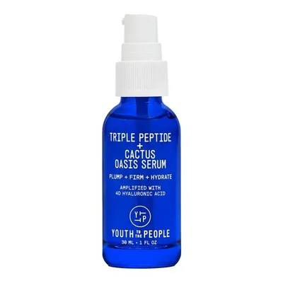 Youth To The People Triple Peptide + Cactus Oasis Serum (Serum do twarzy i okolic oczu z kwasem hialuronowym i peptydami)
