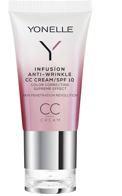 Yonelle Infusion, Anti - Wrinkle CC Cream SPF 10 (Przeciwzmarszczkowy krem CC)