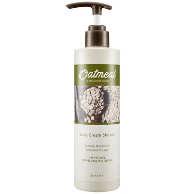 Missha Oat Meal Enriched, Body Cream Wash (Nawilżający krem pod prysznic do ciała na bazie kompleksu sfermentowanych płatków owsianych)