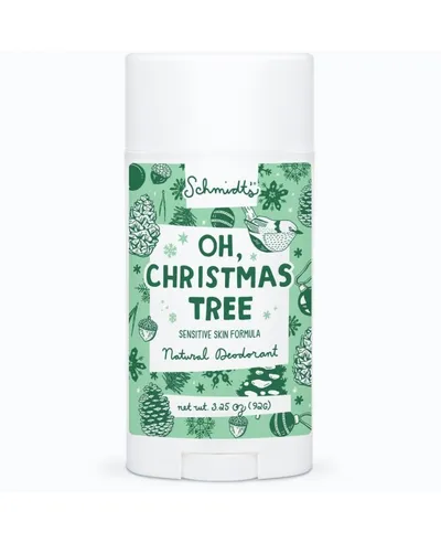 Schmidt's Oh, Christmas Tree Sensitive Skin Formula  Natural Deodorant (Dezodorant w sztyfcie dla skóry wrażliwej `Świąteczne Drzewko`)
