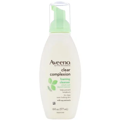 Aveeno Active Naturals, Clear Complexion Foaming Cleanser (Pianka do mycia twarzy do cery trądzikowej)