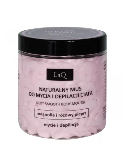 LaQ Naturalny mus do mycia i depilacji ciała `Kicia Magnolia`
