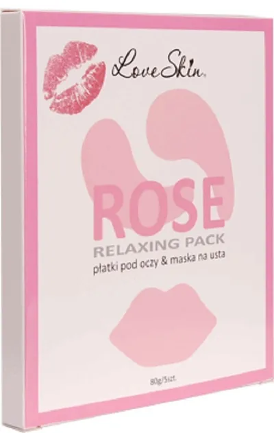 Skin Love Rose Relaxing Pack (Płatki pod oczy i maska na usta)