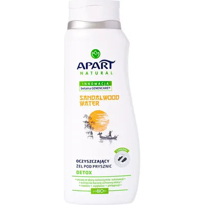 Apart Natural Detox, Oczyszczający żel pod prysznic `Sandalwood Water`