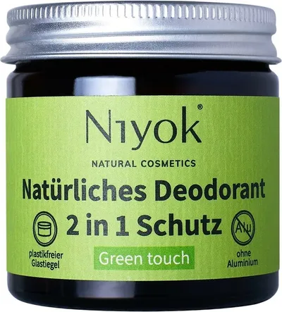 Niyok 2 in 1 Anti-Transpirante Deocreme Green Touch (Dezodorant w kremie)