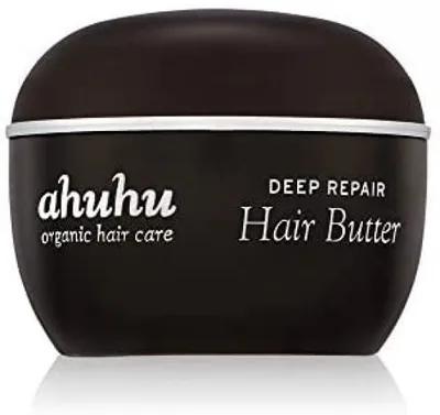 Ahuhu Organic Hair Care Deep Repair Hair Butter (Odżywcza maska do włosów z masłem shea i Cupuacu)