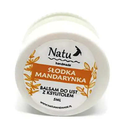 Natu Handmade Balsam do ust `Słodka mandarynka`
