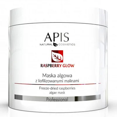 Apis Professional, Rasberry Glow,Freeze-dried Raspberries Algae Mask (Maska algowa z liofilizowanymi malinami)