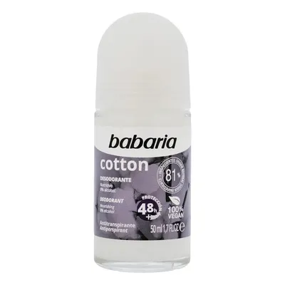 Babaria Natural Cosmetics Cotton Deodorant 48h (Antyperspirant w kulce)