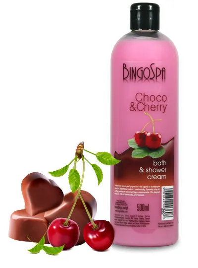 BingoSpa Czekoladowo - wiśniowy krem pod prysznic i do kąpieli