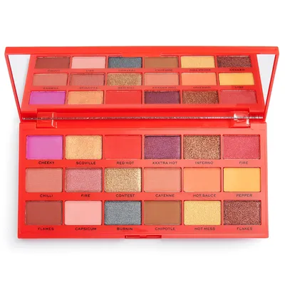 I Heart Revolution Tasty, Chilli Shadow Palette (Paleta 18 cieni do powiek)